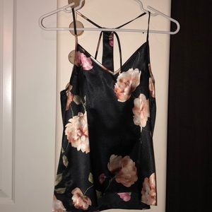 Silk like spaghetti strap tank top